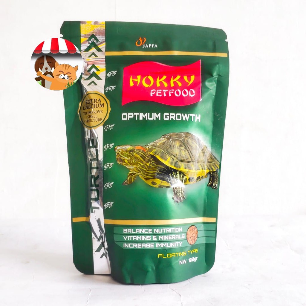 Hokky Turtle Optimum Growth 100gr Pakan Pellet Pelet Kura-Kura