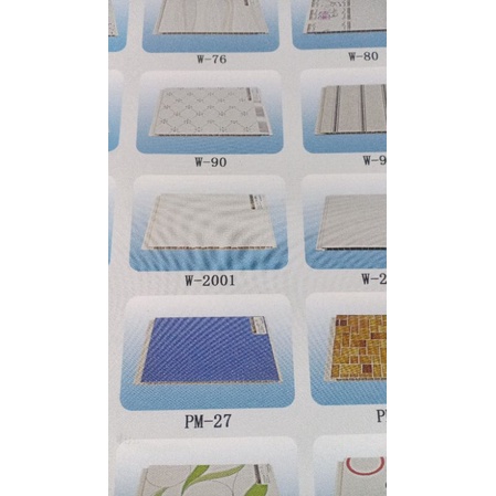 plafon pvc kang-bang seri w 2001 dan list type 128