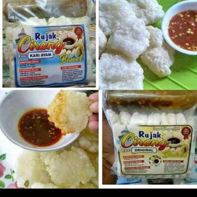 

Rujak cireng rasa kari ayam bawel isi 20 pcs