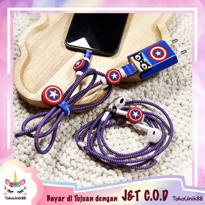 TU88 Paket Pelindung Kabel Spiral iPhone Android Kabel