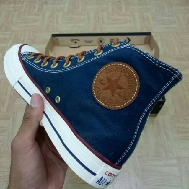 Sepatu Converse CT Classic High Tinggi Premium Import Vietnam Navy Kado Hadiah Pria Wanita Murah