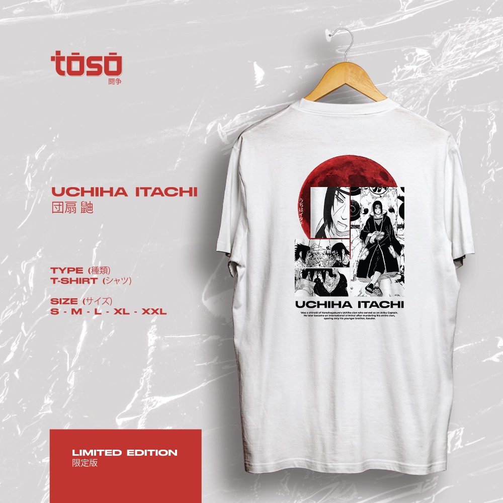 TOSO.OFFICIAL - Kaos NARUTO - UCHIHA ITACHI - Limited Edition