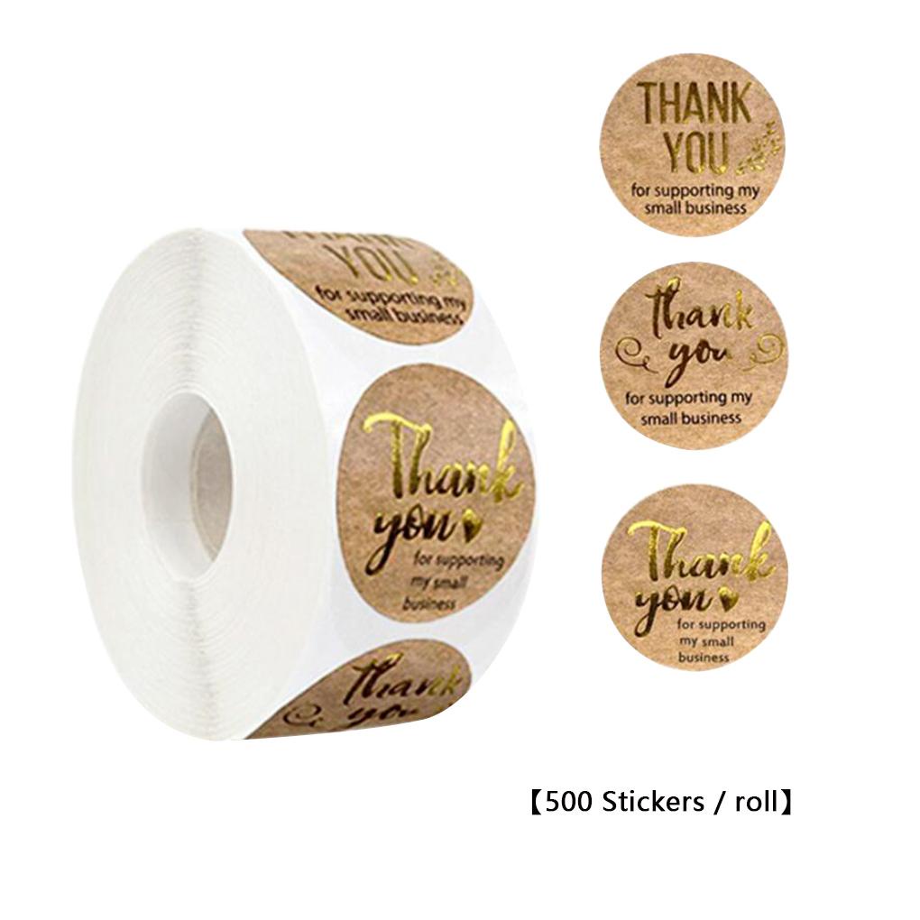 Sticker Roll Kraft Paper Seal Stiker Label DIY Tape Craft Kemasan Tangan Perlengkapan Dekorasi