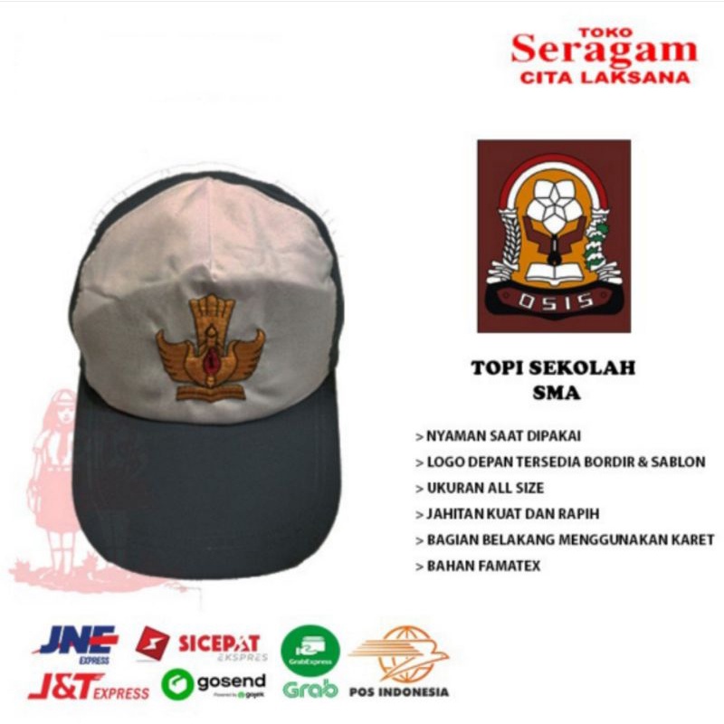 Topi SD SMP SMA PRAMUKA SIAGA Putra Putri Seragam Sekolah