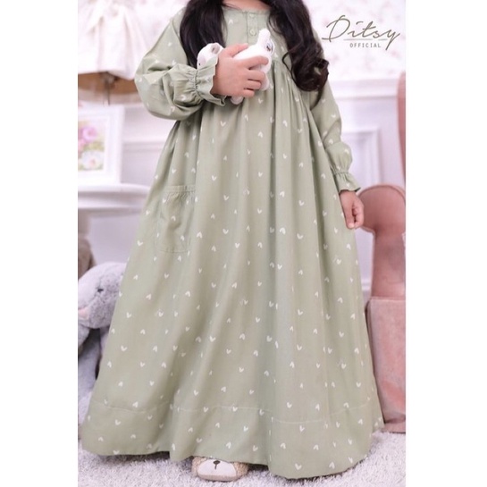 ditsy little amore matcha size 6 new bukan reject