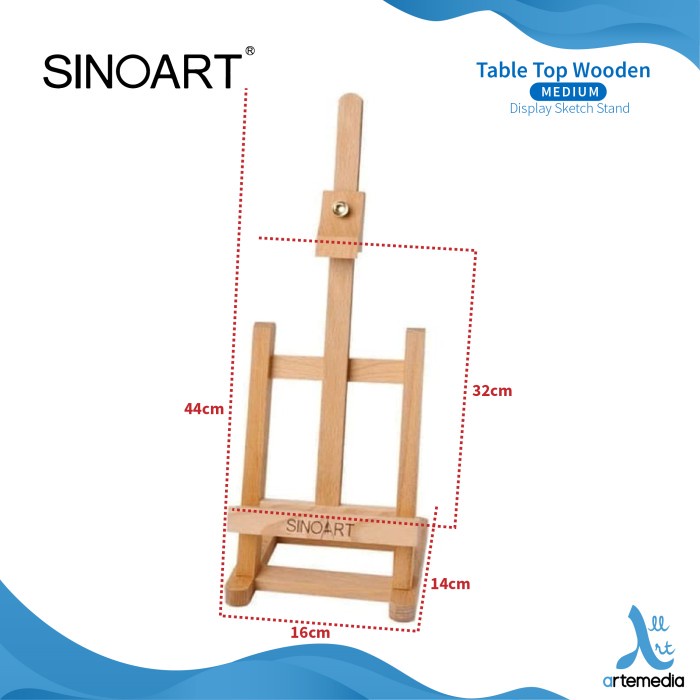 

Easel Lukis Sinoart Medium Table Top Wooden Display Sketch Stand
