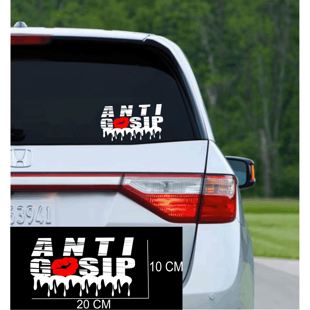 Cutting sticker Mobil stiker Anti Gosip