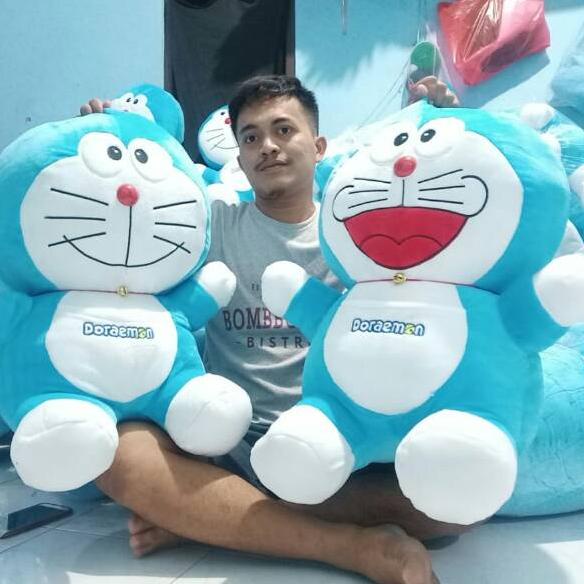 Promo - Boneka doraemon jumbo 65cm xxl bahan yelvo impor