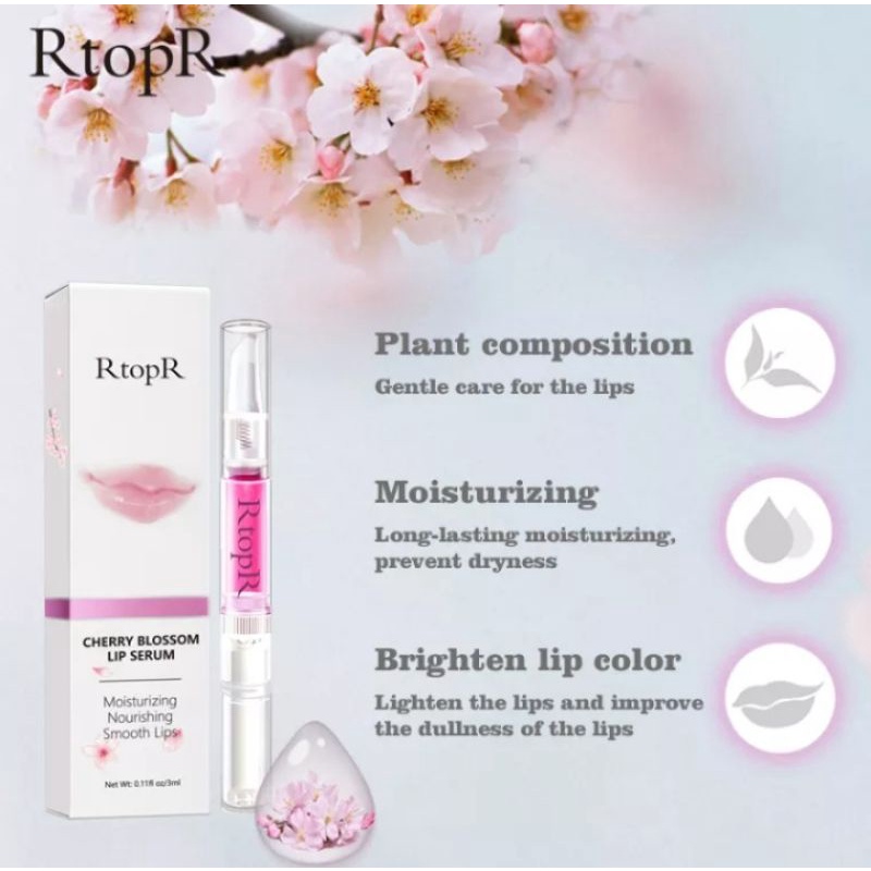 RtopR SERUM BIBIR | CHERRY BLOSSOM LIP SERUM |