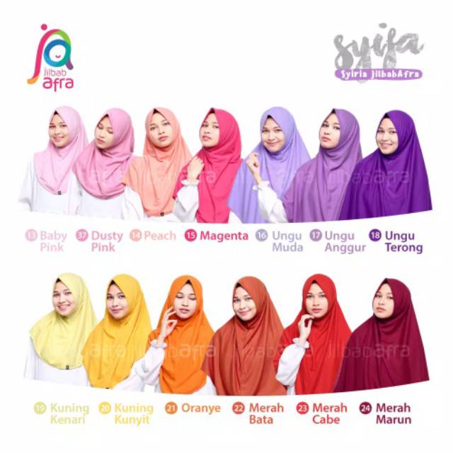 SYIFA jilbab AFRA non Ped - jilbab syiria - jilbab Kaos Afra