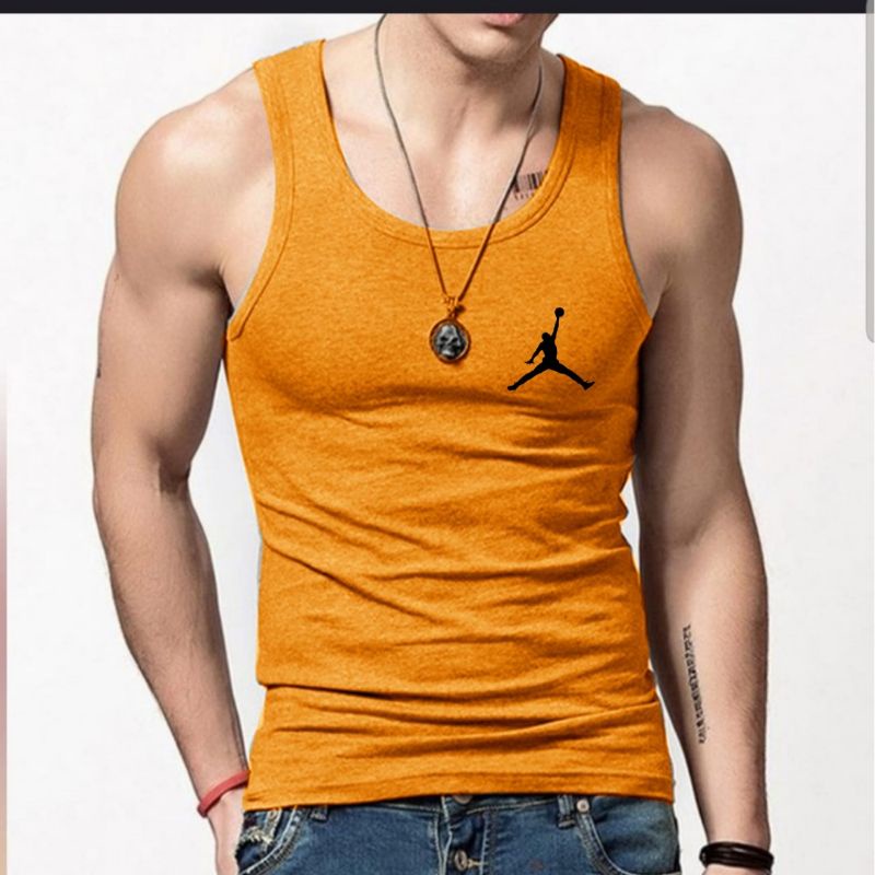 Singlet Pria Dewasa Jodan Kaos Singlet Olahraga Cowok Baju Dalam Tanktop