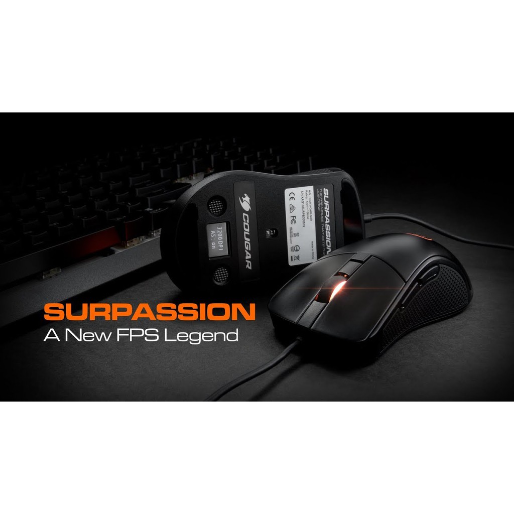 Mouse gaming Cougar Wired usb optical Surpassion Rgb 7200DPI