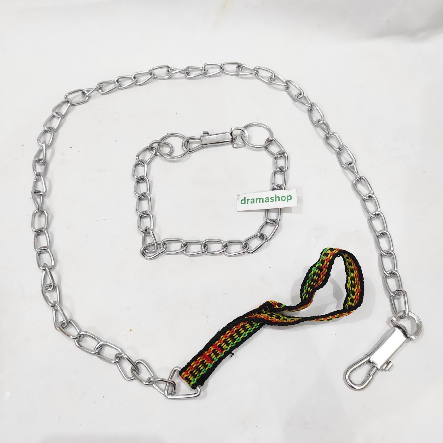 Rantai Anjing Besar Dog Chain Chrome Stainless