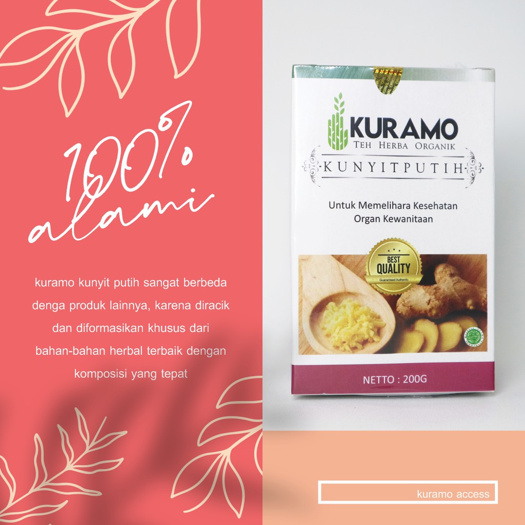 

Herbal Keputihan Kuramo Kunyit Putih