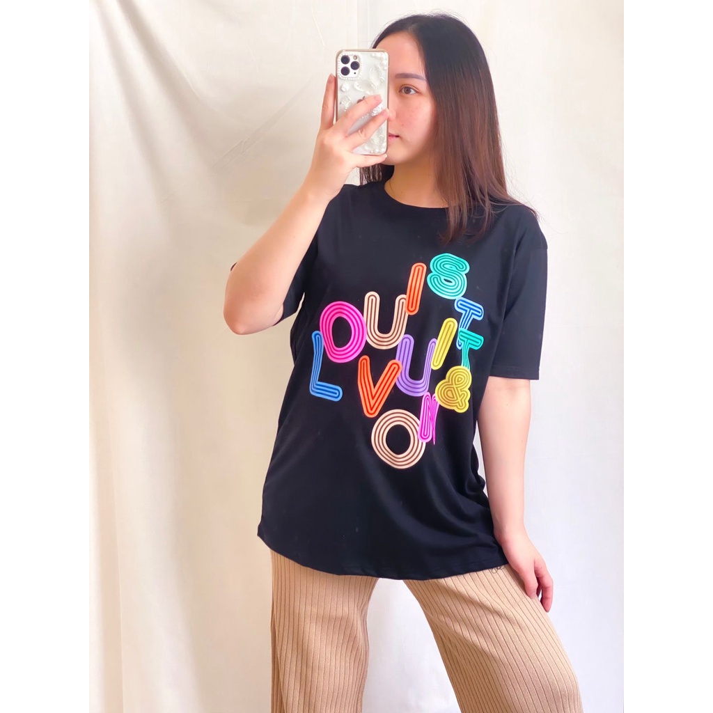 Kaos Atasan Wanita Jumbo Oversize Terbaru | Atasan Cewek Lengan Pendek