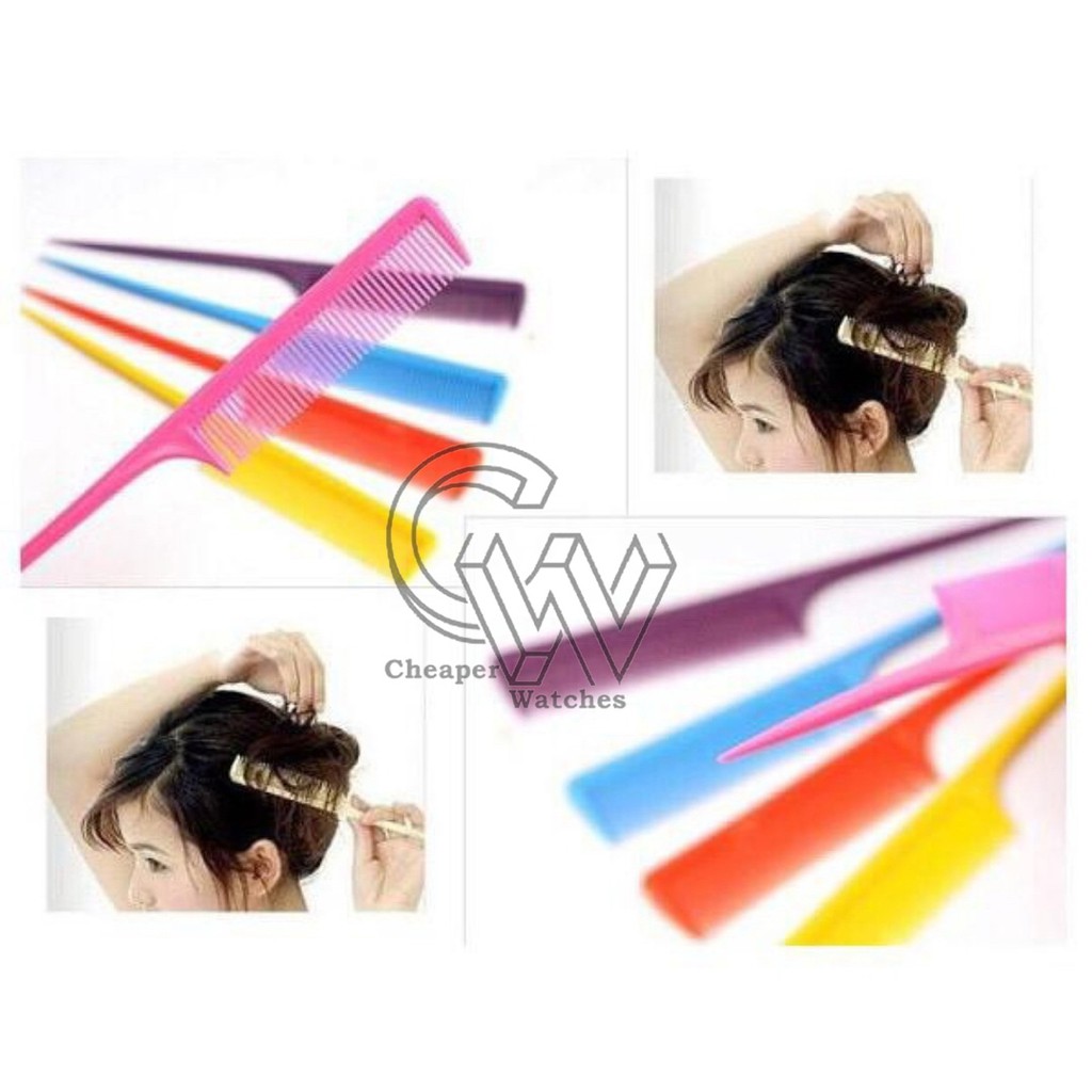 Cheaper-12pcs-Sisir Rambut Sisir GAGANG Polos Sisir Sasak Plastik Warna Warni Souvenir Pernikahan