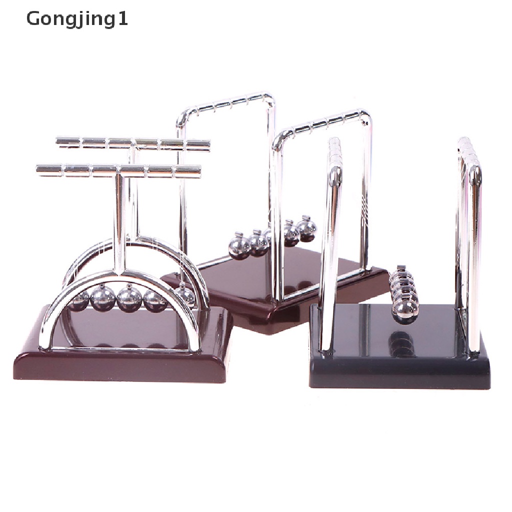 Gongjing1 Bola Pendulum Newton 's Cradle Bahan Metal Untuk Dekorasi Meja Balance Ball