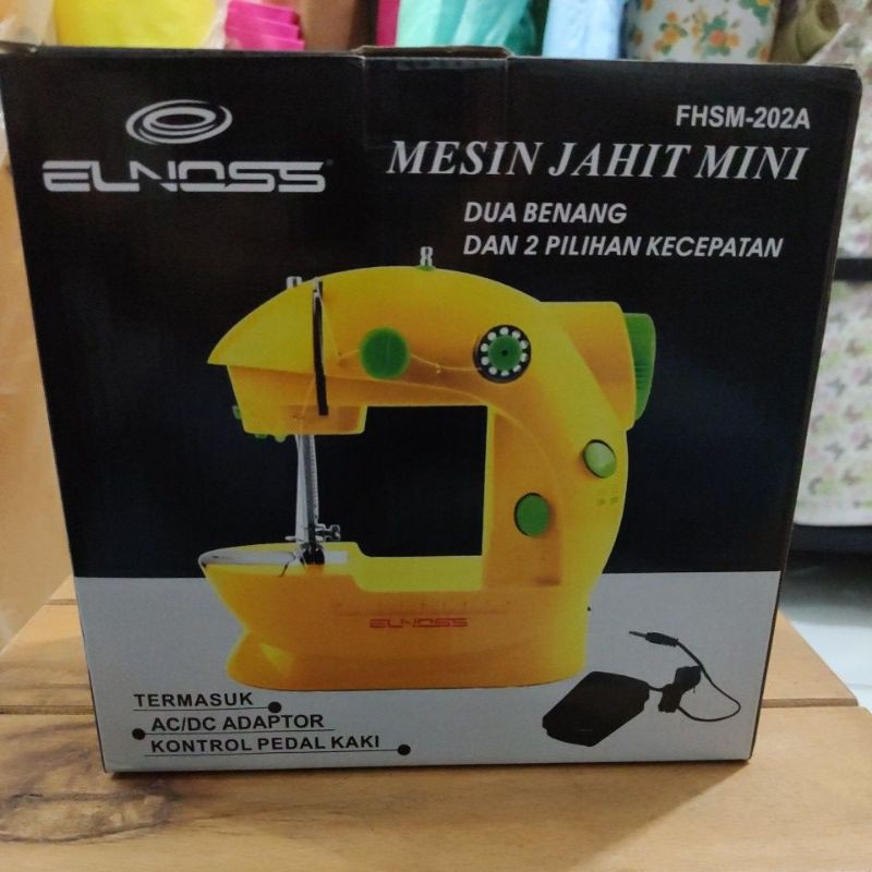 Mesin Jahit Mini Elnoss FHSM 202A Portable
