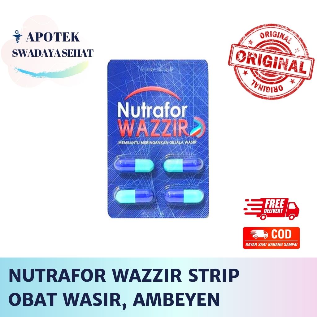 Nutrafor Wazzir Strip - Obat Wasir Ambeyen Hemoroid