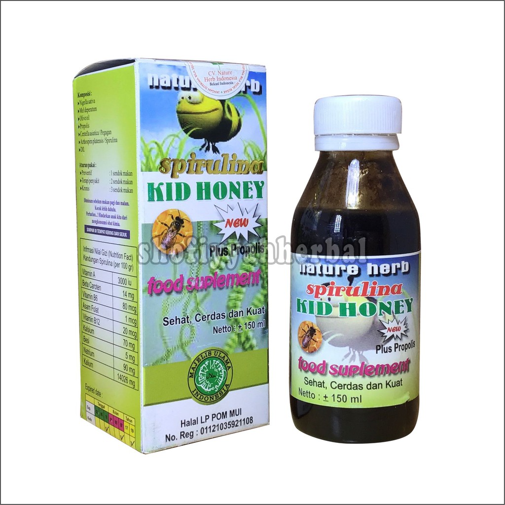 

Madu Anak Spirulina KID HONEY food suplemen 150 gr / kids kid's