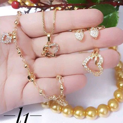 Xuping Set Perhiasan Wanita Gold Love 3922g