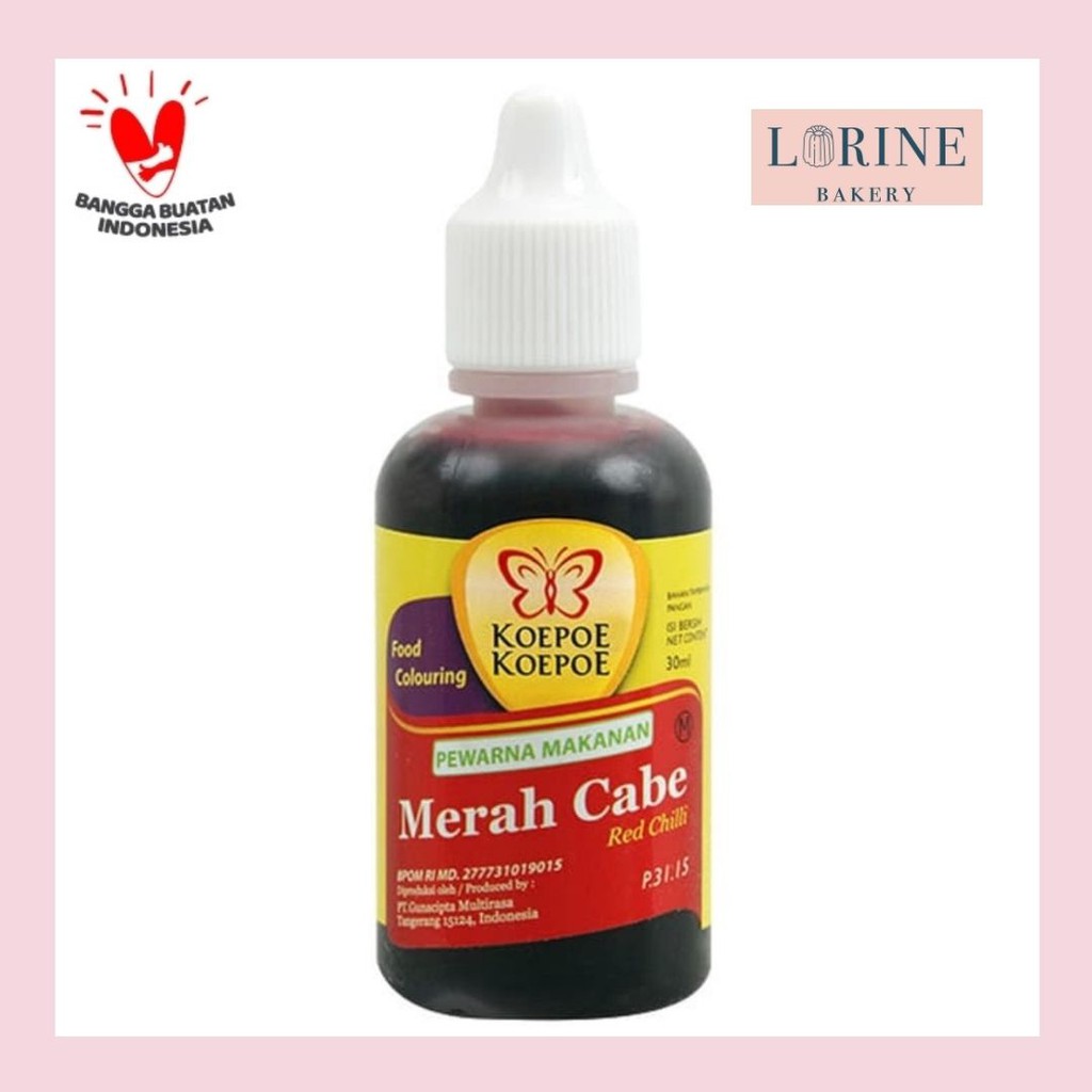 

PEWARNA MERAH CABE KOEPOE KOEPOE 30ML