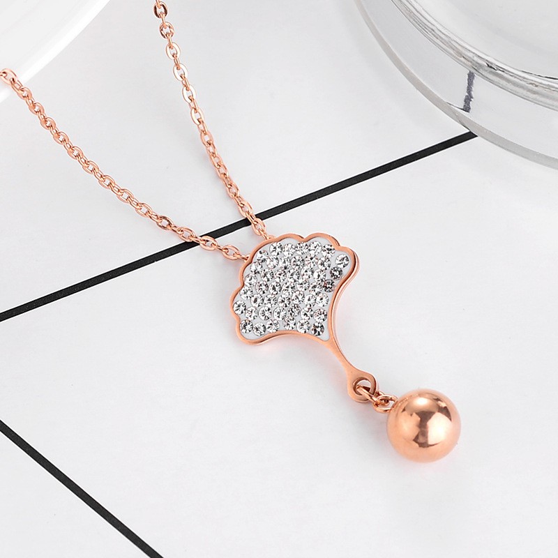 Kalung Pohon Titanium Korea Style Wanita Anti Karat - ercassia