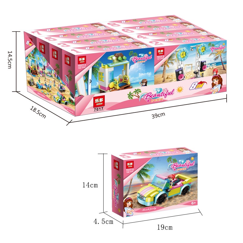 Mainan Lego 8 in 1 Bricks Barbie Concert Princess Balok Susun Edukasi DIY