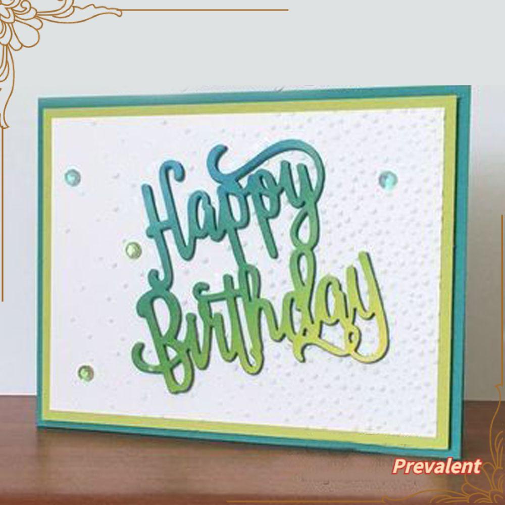 Cutting Dies Handmade Desain Happy Birthday Untuk Dekorasi Album Foto