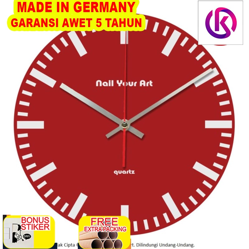 

Terlaris Jam Dinding Unik Artistik - SimplyRed Wall Clock
