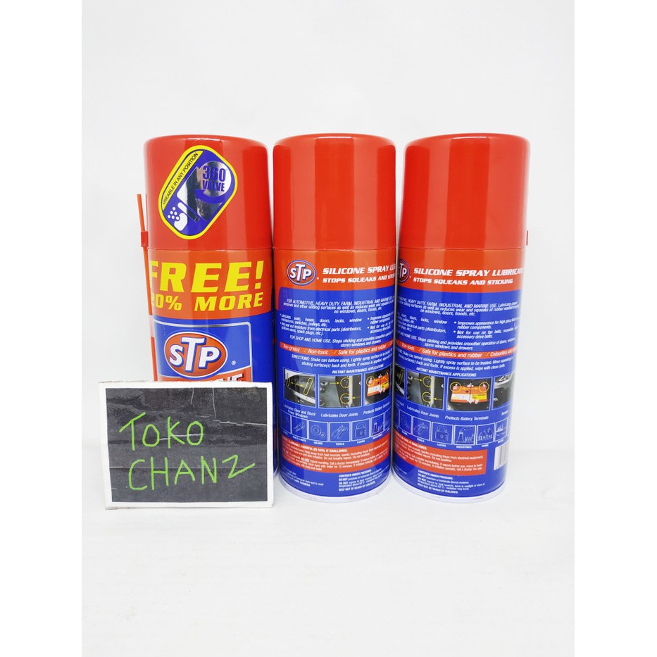 STP Silicone Spray Lubricant Pelumas Anti Karat Karet Mobil Power Window
