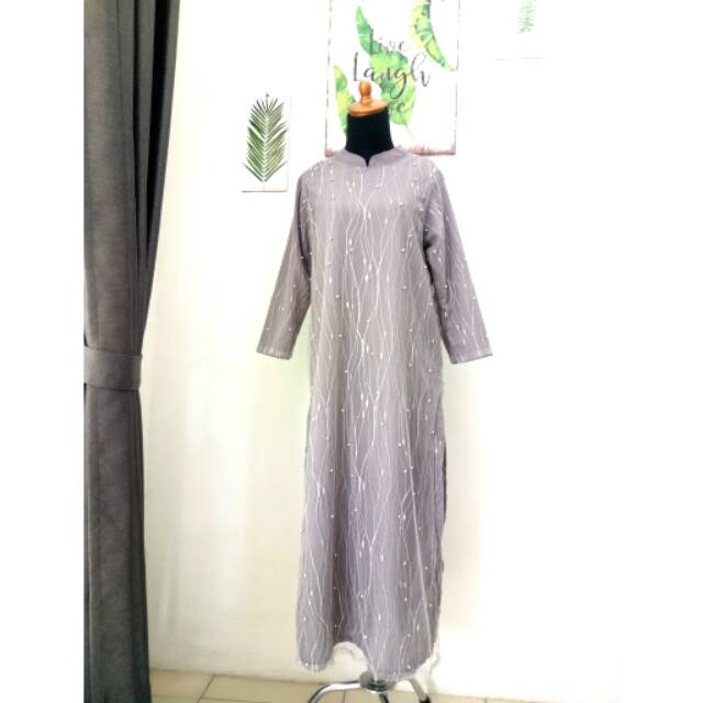 Long tunik semi gamis brukat