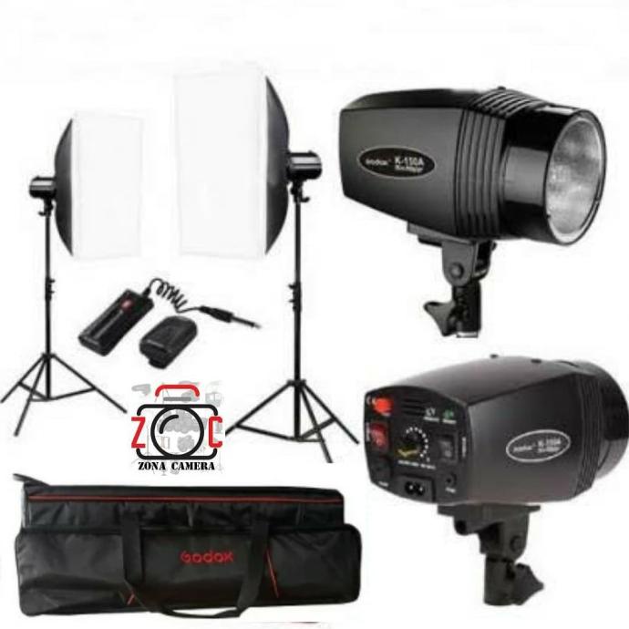 Jual Paket Studio Godox K150 Double Lighting Studio Softbox Lampu Stand ...