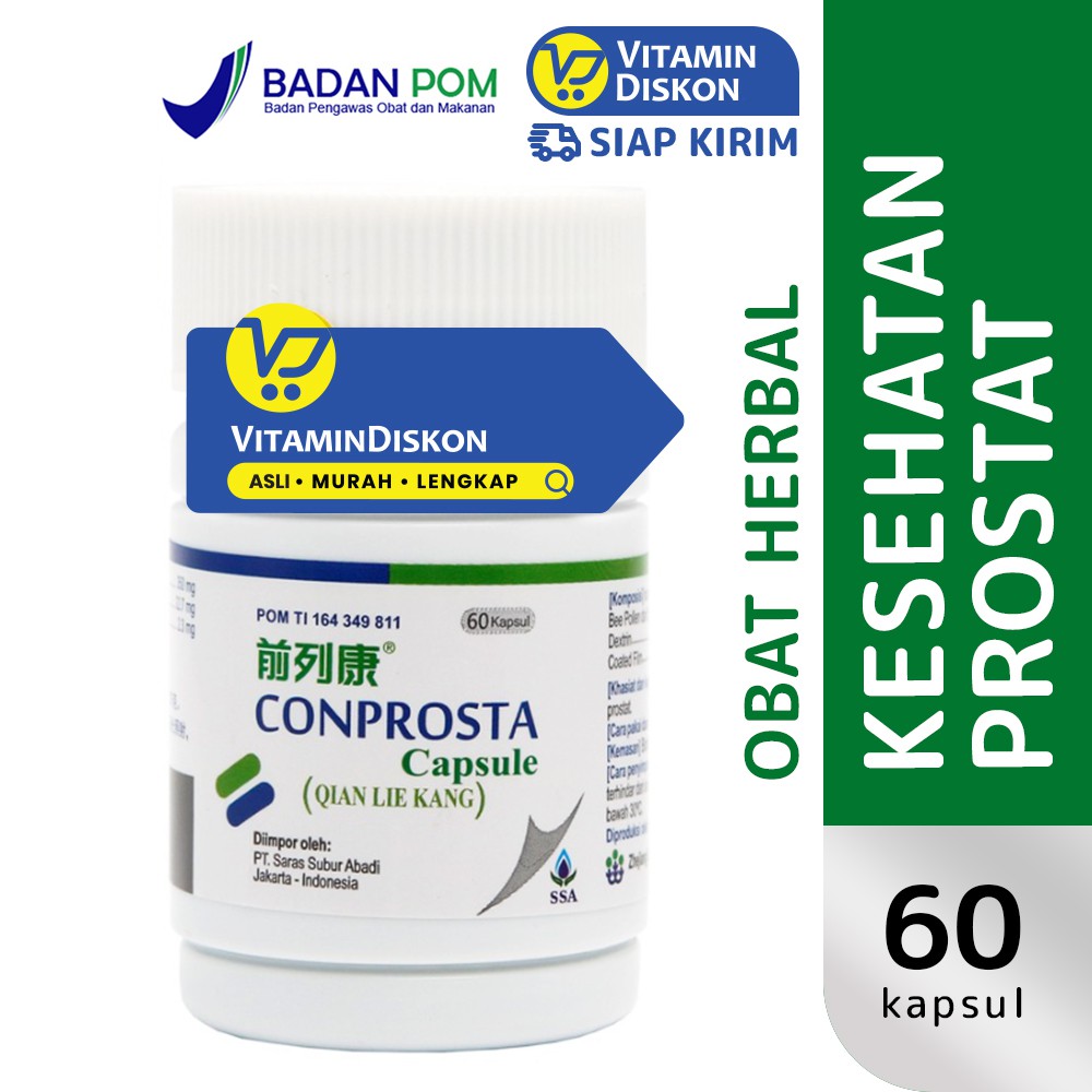 Conprosta Qian Lie Kang 60 Caps Ssa | Membantu Memelihara Kesehatan Prostat