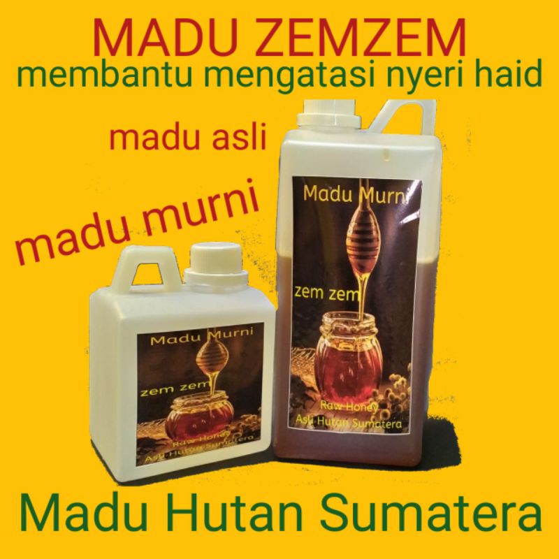 Penghilang Nyeri Haid Madu ZemZem Madu murni Madu Asli Madu Hutan Sumatera 1000gr
