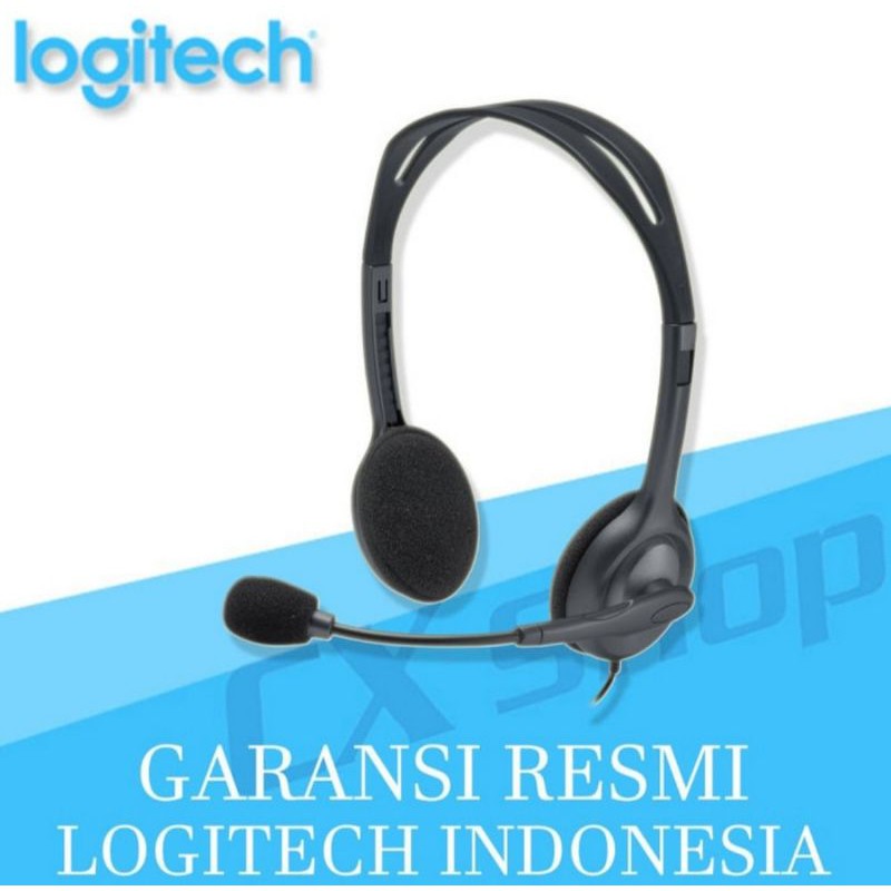 Headset Logitech H111/H110 Original 100 Garansi Reami 1Tahun