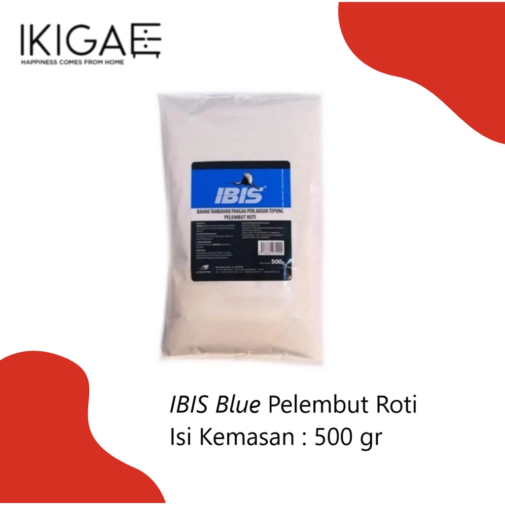 IBIS BLUE PELEMBUT ROTI / BREAD IMPROVER 500 GR