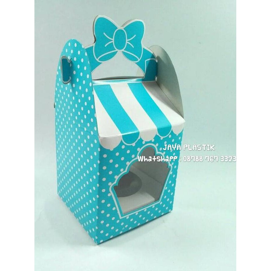 

DUS PITA / BOX PITA / DUS CUPCAKE PITA ( BIRU ) TERMURAH