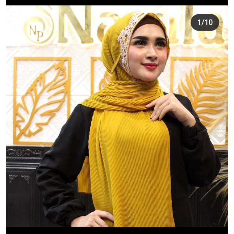 Pashmina Bordir Plisket