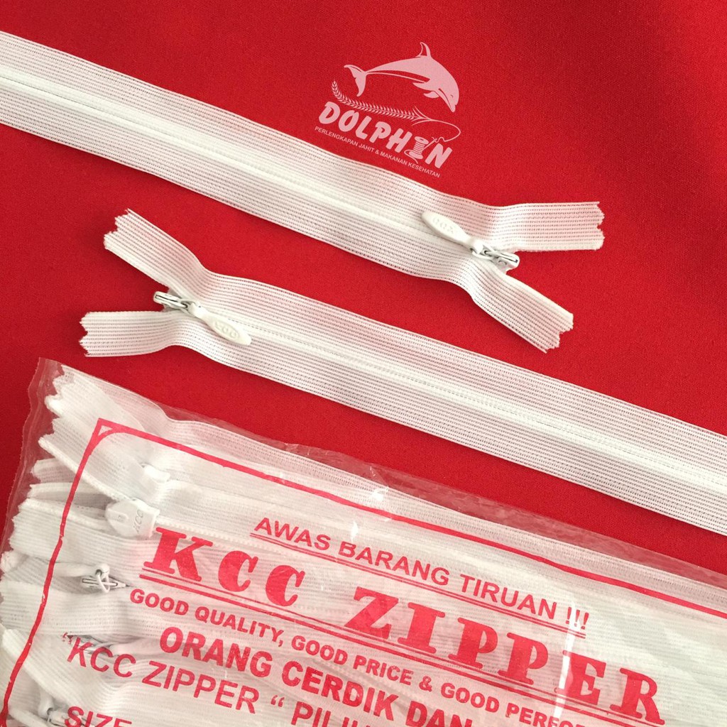 [Satuan] Resleting Jepang KCC 60 cm / Rit Sleting Zipper Invisible