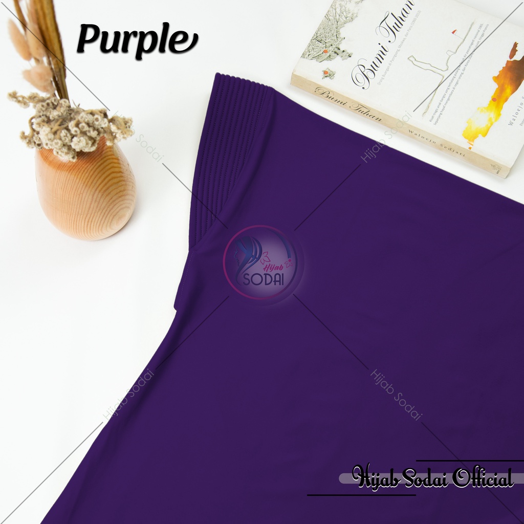 Jilbab Bergo Hamidah Jersey | Bergo Sport Jersey Premium-Purple