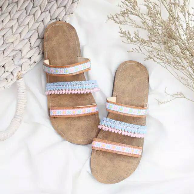 SANDAL BOHO // LILY TRIPLY BROWN