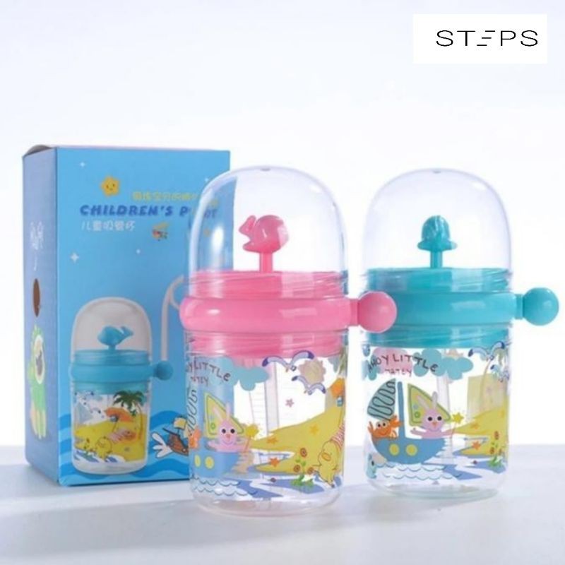 Botol Minum Air Mancur Motif Dolphin CHILDREN'S POT 250 Ml