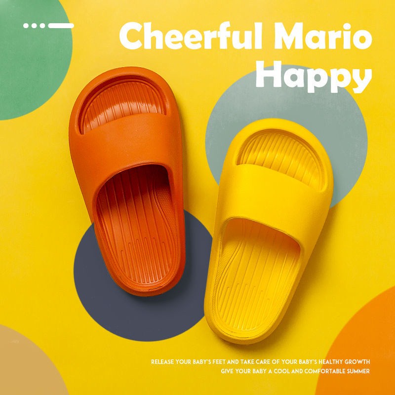 PRODUK BARU Sandal Anak Perempuan Laki Laki Unisex Sendal Anak Slop Cewek Cowok Empuk Premium Anti Slip Sandal Anak Selop Anak Jelly Karet Santai