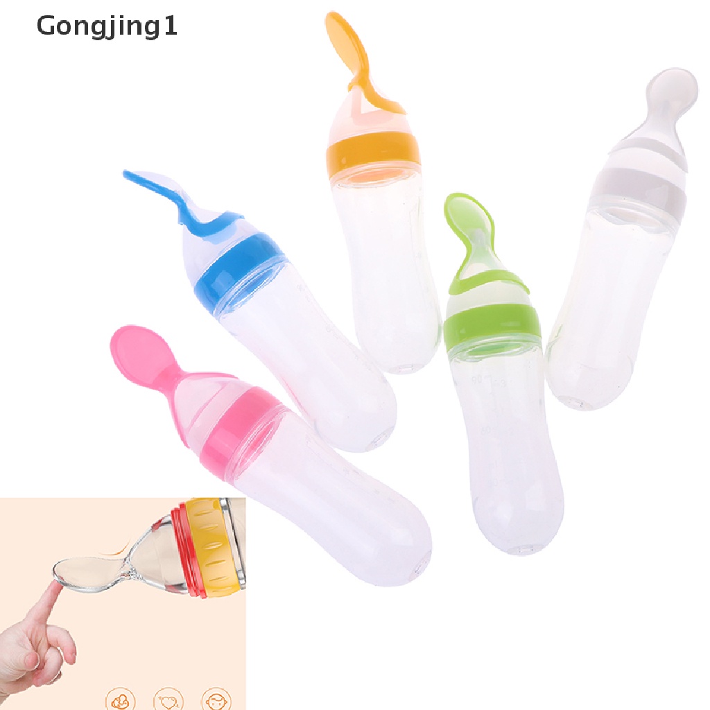 Gongjing1 Pipet Tetes Bahan Silikon Untuk Memberi Obat Anak