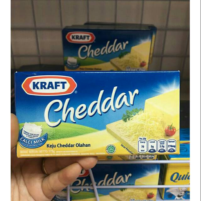 Keju Cheddar Kraft Pizza Roti 165gr Shopee Indonesia