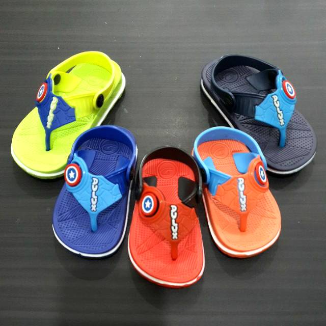 SANDAL BAYI LAKI DULUX 293E CAPTAIN AMERICA USIA 6-12 BULAN