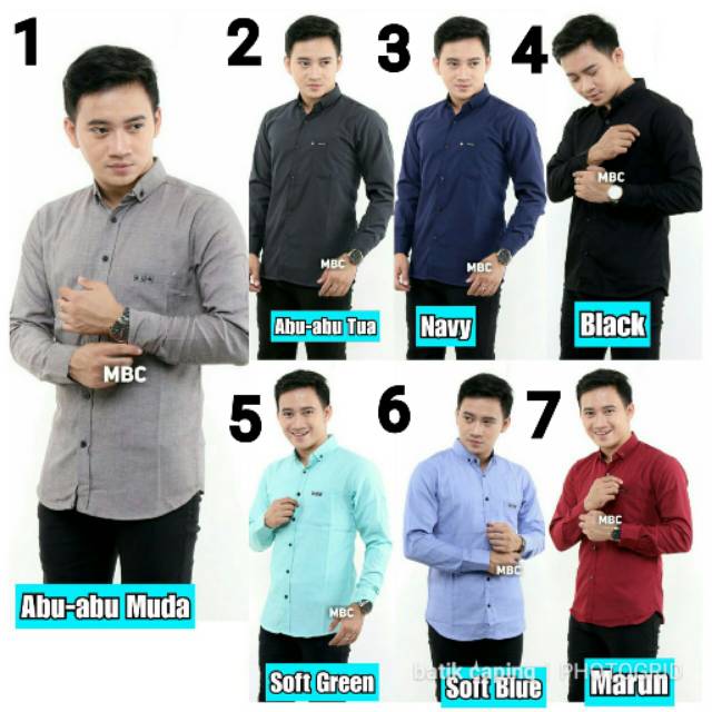 BISA COD KEMEJA POLOS FORMAL KERJA LENGAN PANJANG KATUN POPLIN FASHION PRIA OXFORD MURAH GROSIR BAJU