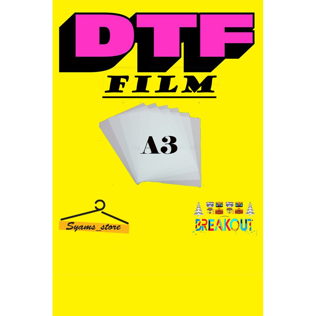 

DTF film A3, harga per 25lembar