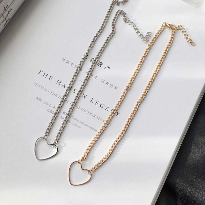 PROMO TERMURAH!! COD Kalung wanita bandul love simple korean style acc